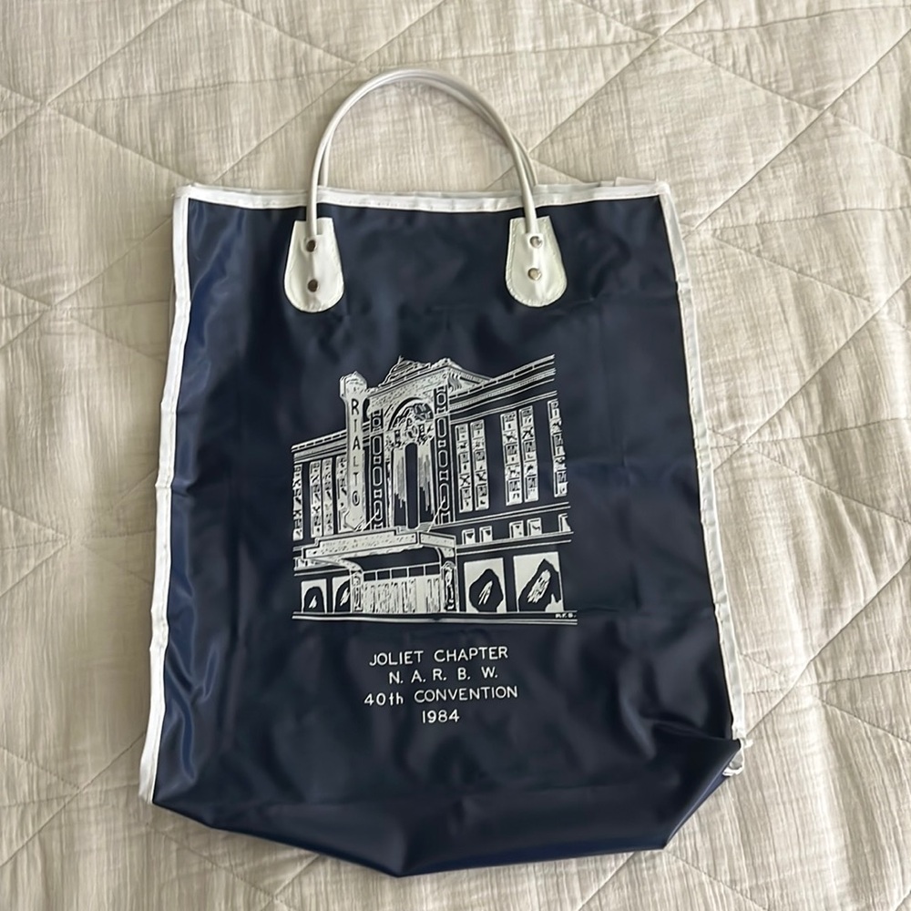 Vintage tote bag Rialto Theatre Joliet, IL